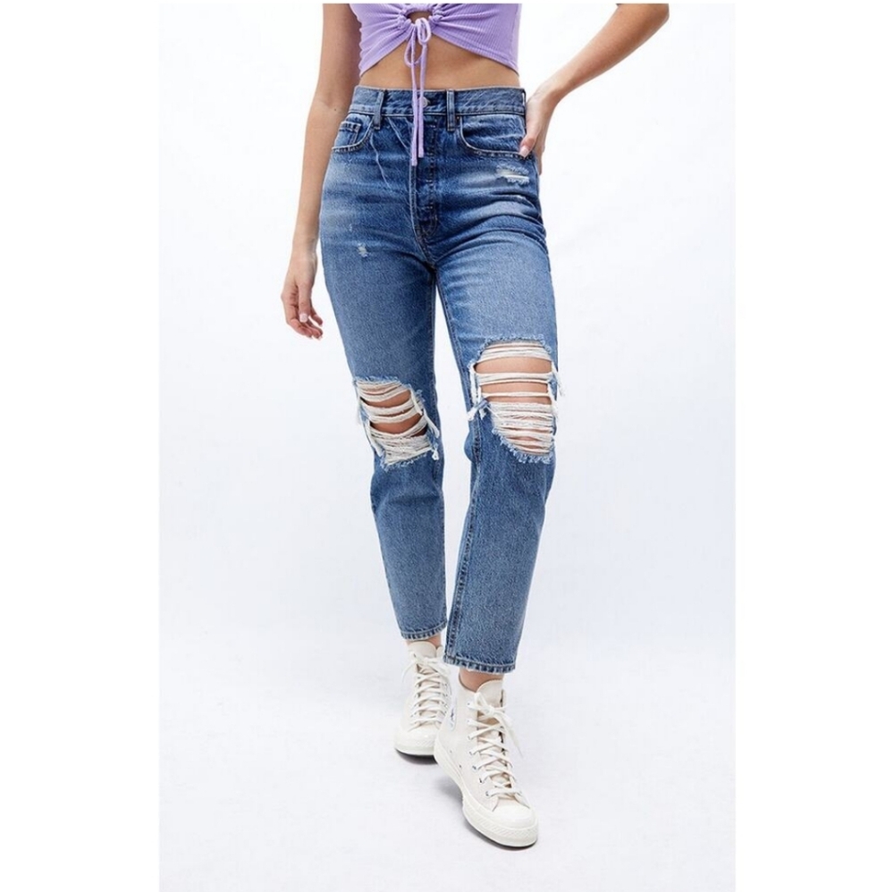 Pacsun Ultra High Rise Slim Jeans Size 25 Buttonfly